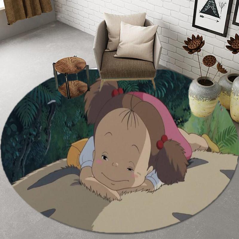 2023 Animation Cartoon 3D Rugs Round Mats Round Rugs Bathroom Mats Home Decoration Kitchen Rugs Living Room Rugs Non-slip Rugs