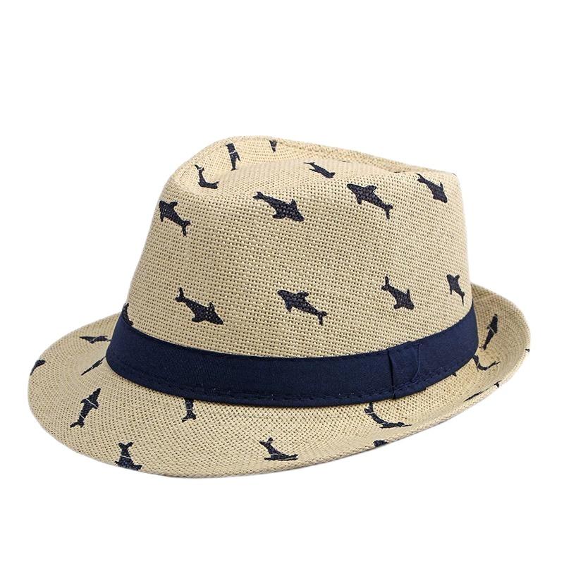 2025 New Korean Trendy Sun Hats British Top Hat Women's Men's Grometric Straw Hat Belt Jazz Hats Couple Beach Hat Fedoras Cap