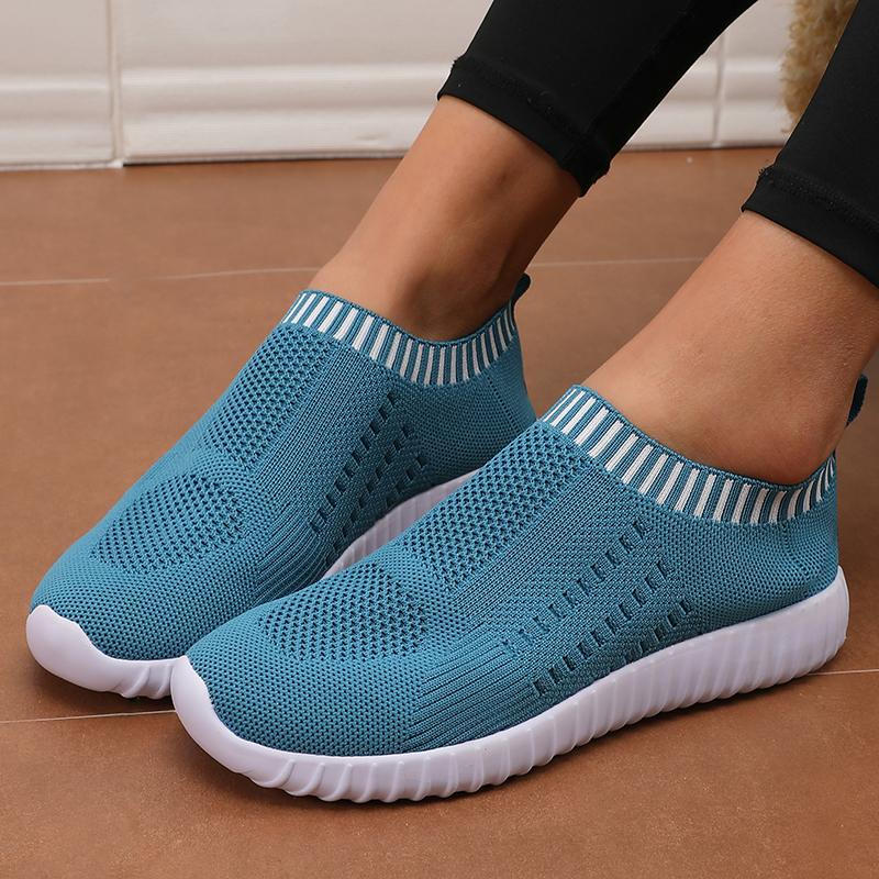 Damen Mesh Schuhe zum einfachen Anziehen Minimalistisches Design Bequem Atmungsaktiv Leichtgewichtige Anti-Rutsch-Sohle Balance-Trainingsschuhe