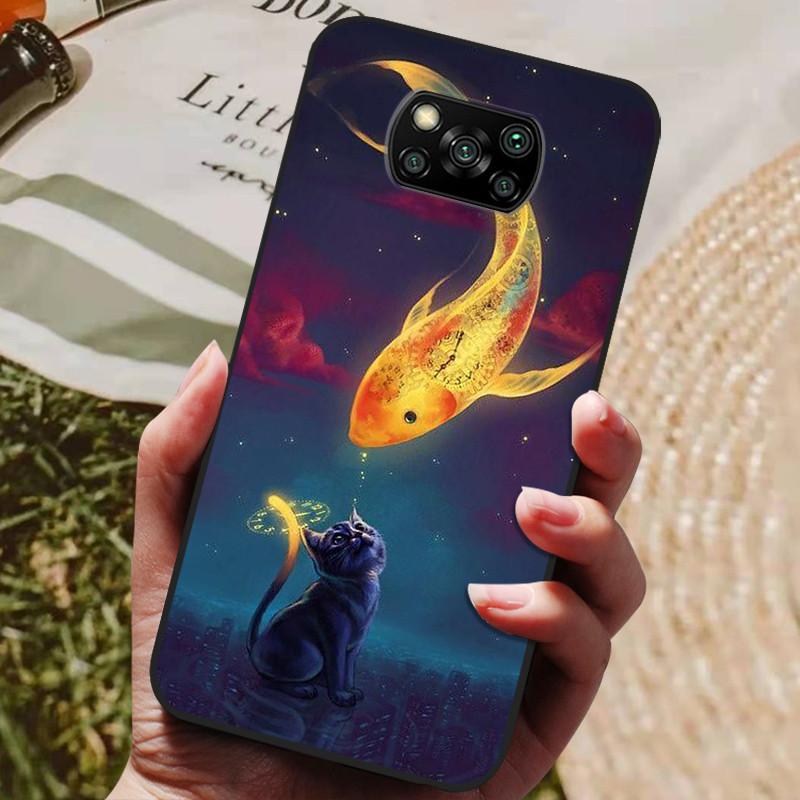 Pour Xiaomi Poco X3 NFC Coque Silicone Souple TPU Housse de Téléphone Pour Xiaomi Poco X3 NFC Coque X 3 NFC Marbre Bumper Protecteur
