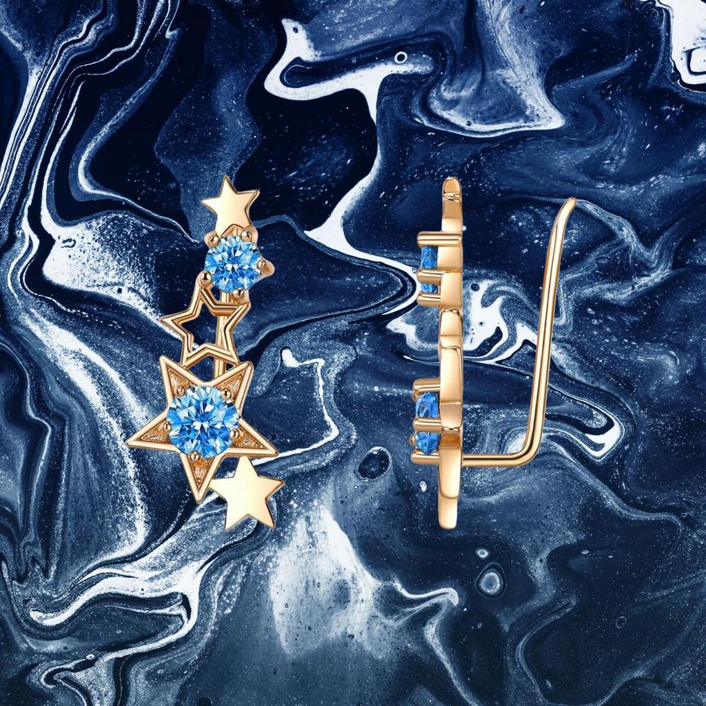 Small Fresh Campus Style Star Earrings Street Fashion Trend Earrings