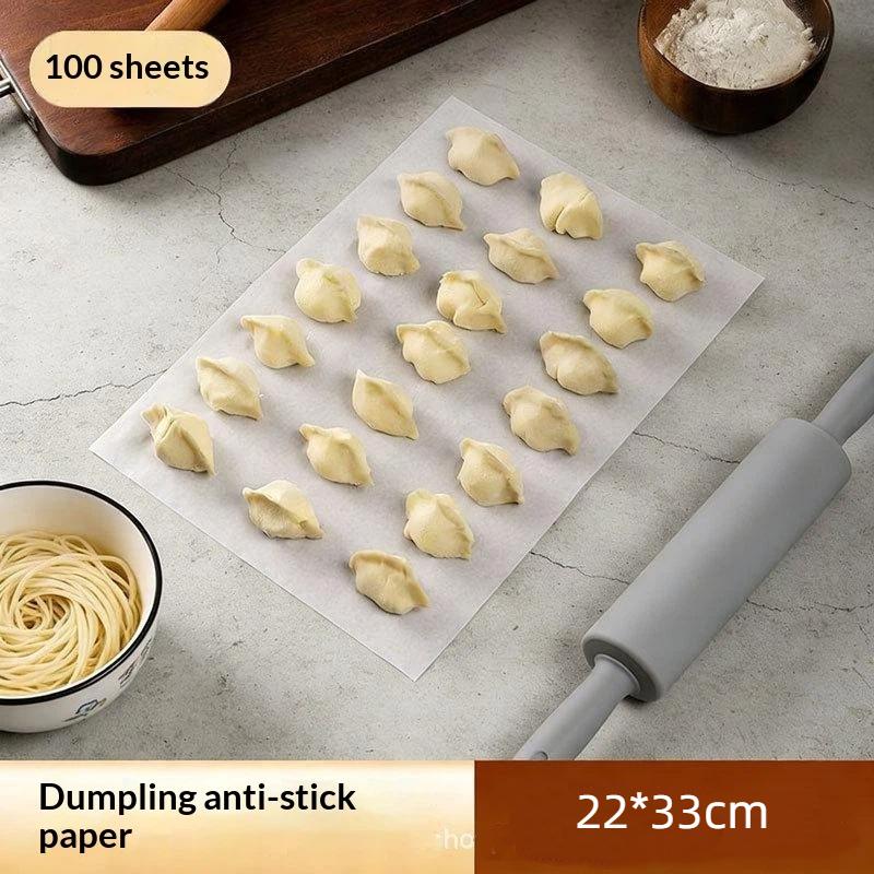 Dumpling Steamer Non-Stick Paper 50/100Pcs Food Grade Oil Proof Liner for Baozi Steaming Baking Home Kitchen Use