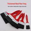 1-6 Inch Red Handle Hog Bristle Paint Brush, Durable & Shed-Resistant