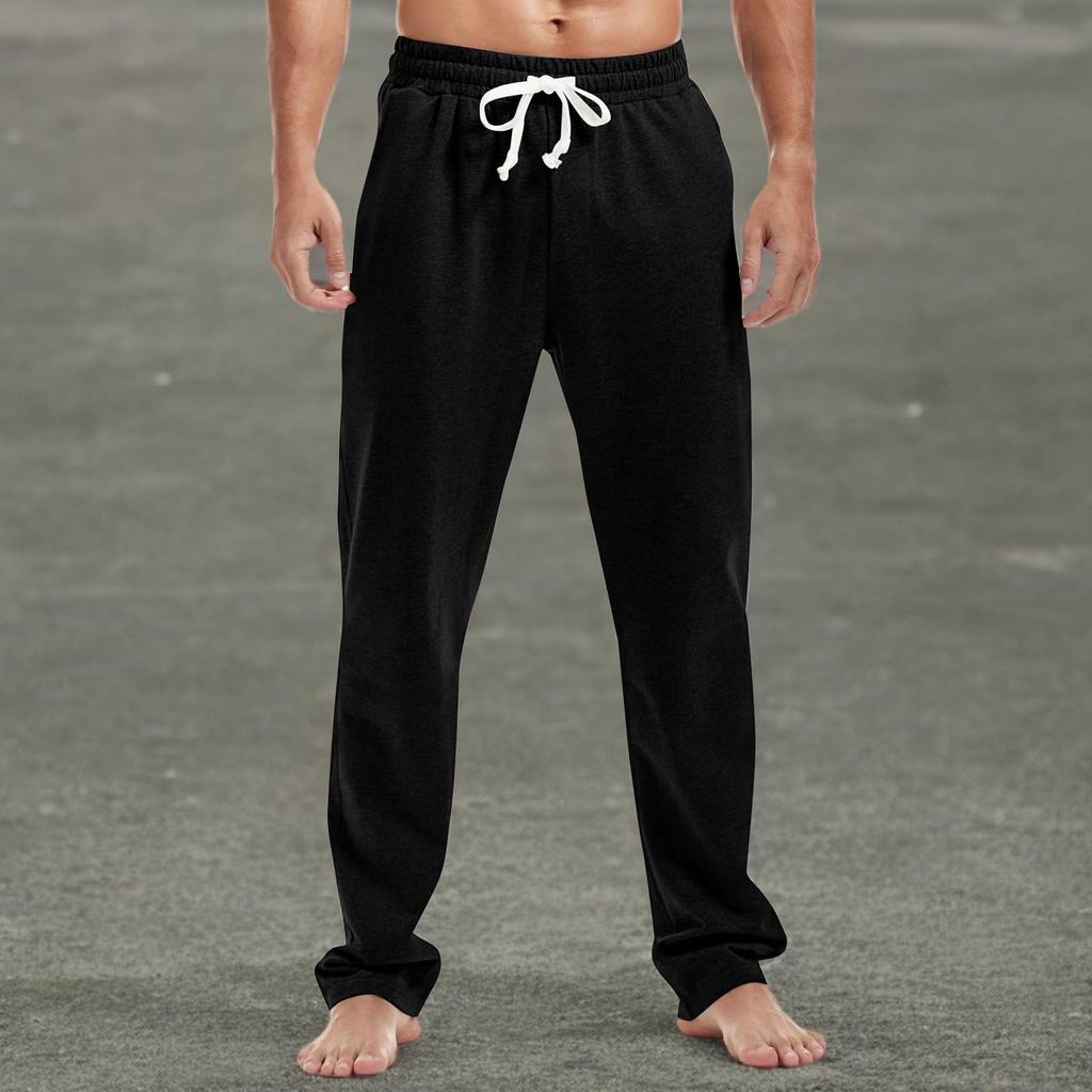Men's Fashion Printed Straight Casual Jogging Pants With Pockets