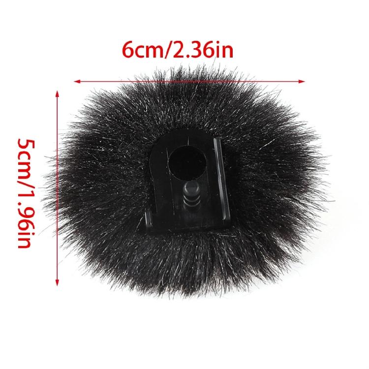 Furry Outdoor Microphone Windscreen Muff Lavalier Wind Muff Lapel Microphone Reduce Wind Noise Wind Cover Replacement