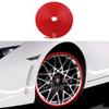 Car Wheel Trim Strip 8 Meters Length Red Simple Car Wheel Trim Protector Strips for Automobile