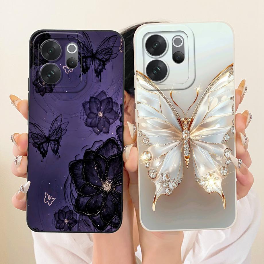 For Realme Note 80 4G RMX5388 Phone Case Floral Daisy Aesthetic Moon Nigth Bow Pattern Funda Soft Liquid Silicone Back Cover