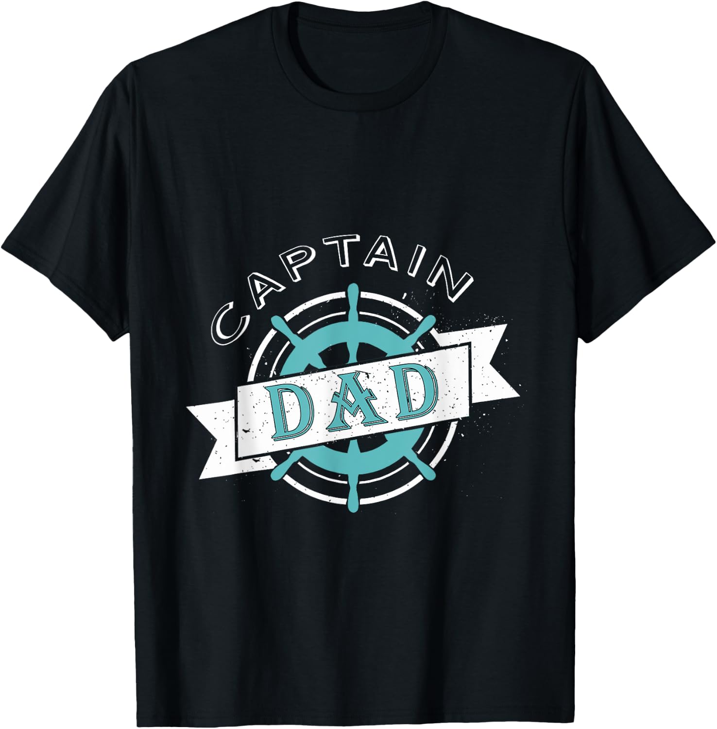 Mens Captain Dad Funny Fathers Day Boat / Ship Sailor T-Shirt Unisex T-Shirt S