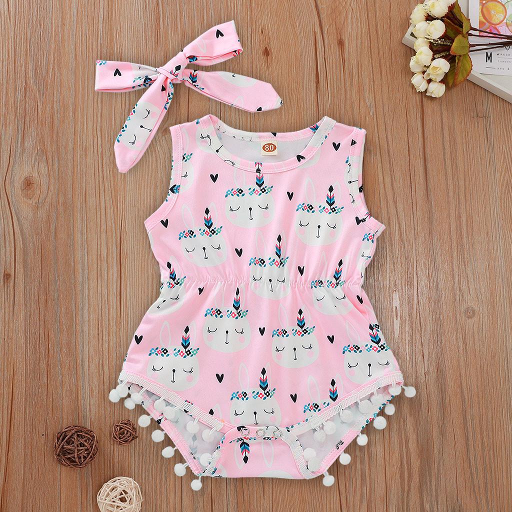 Buy Newborn Infant Baby Girls Cartoon Rabbit Easter Bunny Romper