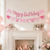 Cartoon Happy Birthday Banner Multicolor Wall Hanging Banner  Birthday Party
