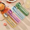 Portable Titanium Chopsticks & Spoon Set with Carry Case
