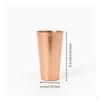 Copper Cup with Hammered Exterior Handmade Water Handcrafted Tumbler for Tea Lovers,