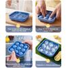 4/9 Grids Silicone Ice Grid Football Ice Cube Mold With Cove  Large Ice Cube Maker For Whiskey Cocktails Kitchen Bar Tools