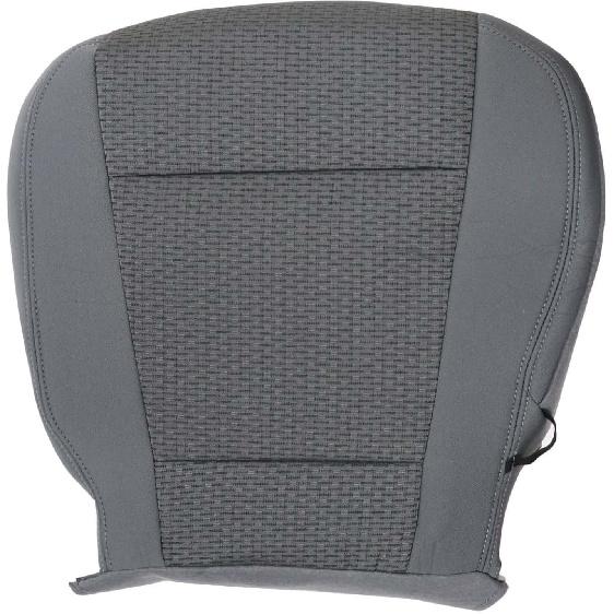 Gray Front Driver Side Bottom Replacement Cloth Seat Covers Compatible with Ford F250 F350 F450 F550 2017 2018 2019 2020 2021