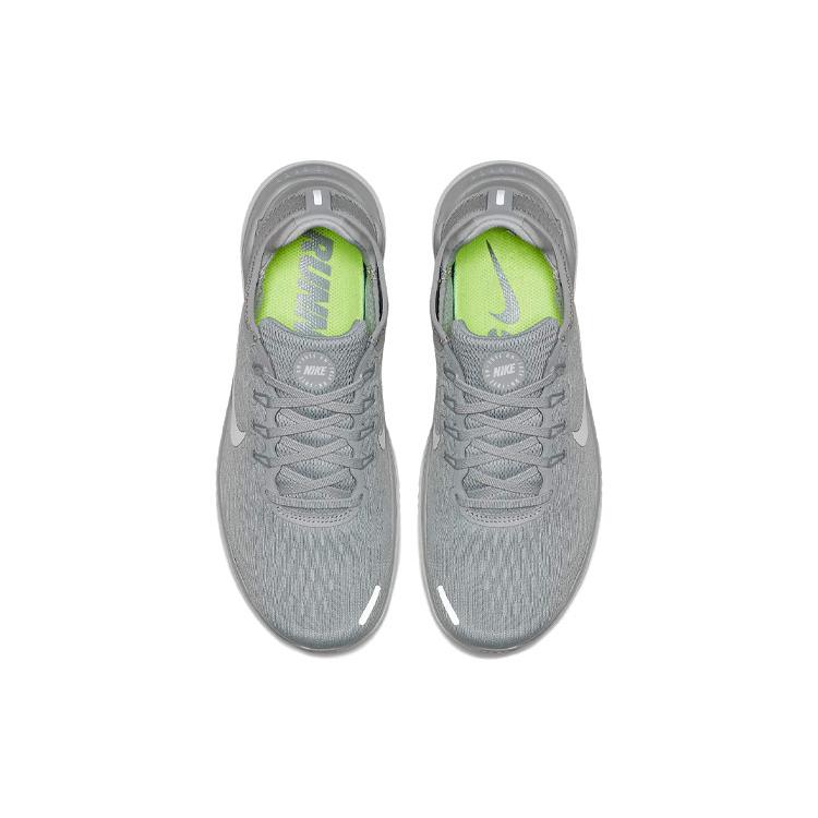 Neu Nike Free Rn 2018 Wolfsgrau Weiß Damen 942837-003