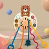 Sensory Development Silicone Pull String Toy PP InfantilChewable Teethers Toys  Develops Cognitive