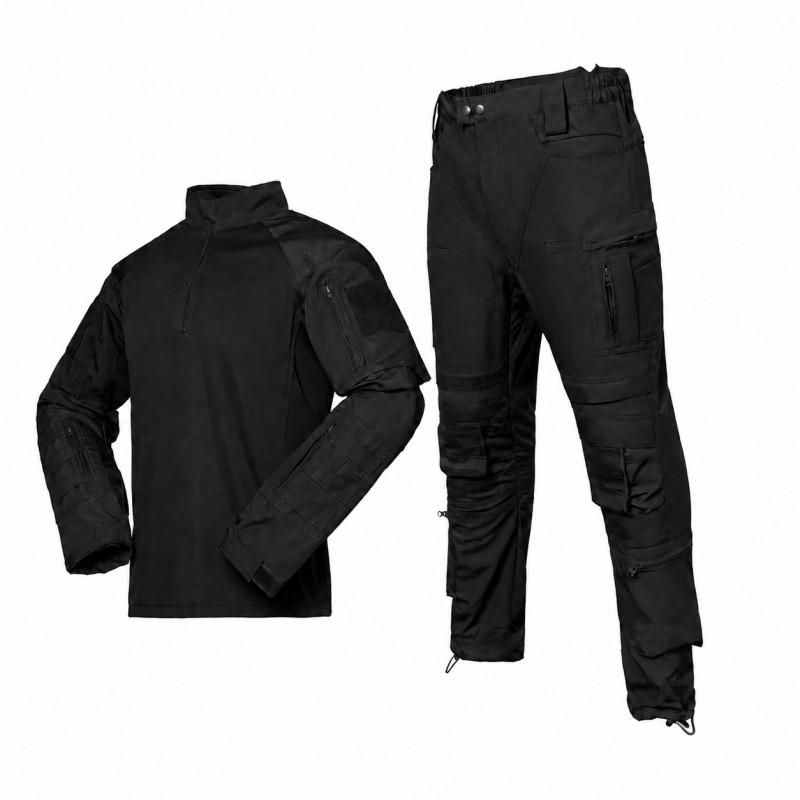 A7 Camo Tactical Frog Suit Set Breathable Durable Outdoor Training Uniform Hiking Camping