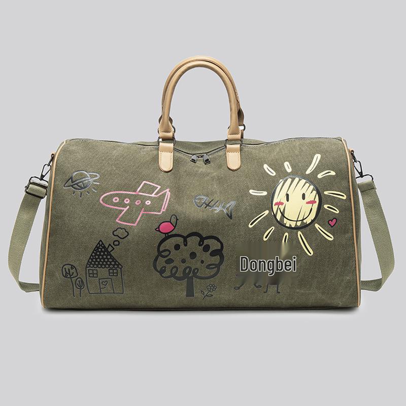 Women's Business Trip Foldable Duffle: Lightweight, Large-Capacity Handheld Travel Bag for Short Journeys.