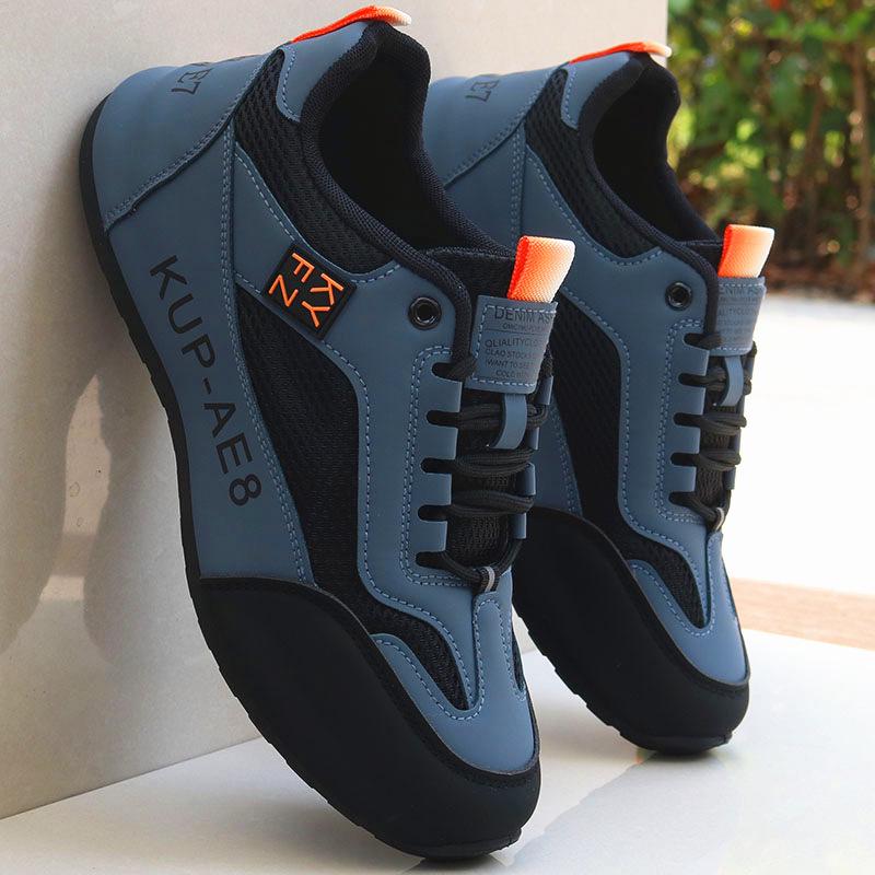 Brand Men's 2025 Waterproof Leather Sneakers - Non-Slip, Versatile Casual Shoes for Spring and Autumn