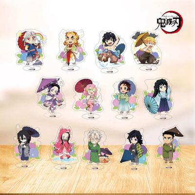 Anime Demon Slayer Cartoon Character Transparent Acrylic Stand Doll Model Toy Desktop Decoration Gift