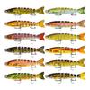 Sinking Multi-Jointed Fishing Lure 12.5cm 19g Lifelike 8 Segments Swimbait Fishing Tackle