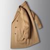 New Autumn and Winter Handmade Double-sided Wool Coat Solid Color Double-breasted Medium and Long Trench Coat