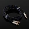 2RCA Audio Stereo Conversion Cable for Connection Kawaki High-Durability 3.5mm - Cable, 1m, Gold-Plated Connectors, Hi-Fi Amplifier/Speaker/PC