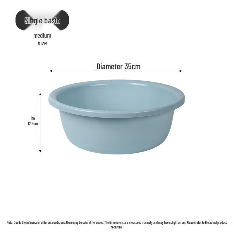 Back-to-School Essentials: Two-Piece Multi-Functional Thickened Washbasin and Handheld Plastic Water Bucket