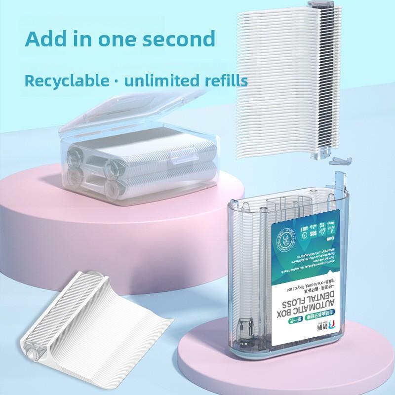 

Ультратонкая одноразовая автоматическая коробка для зубной нити, зубочистки с зубной нитью, семейная коробка для зубной нити, специальные зубочистки 100pcs