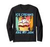 Ice Cream Scoop I Ice Cream Are My Jam I Ice Cream Kids Summer Long Sleeve T-Shirt