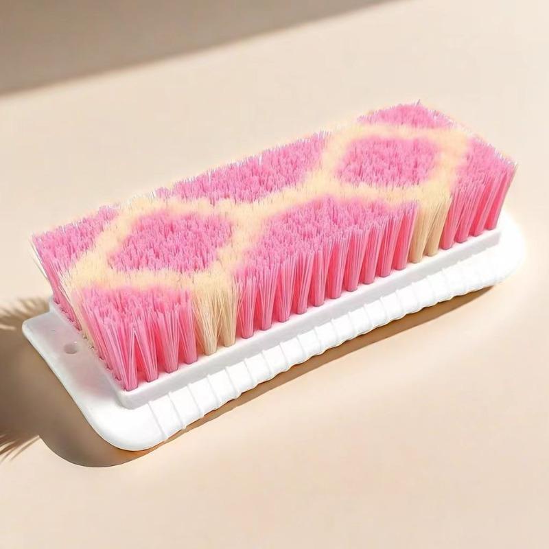 Dense Bristle Cleaning Brush, Laundry Brush, Colored Bristle Board Brush, Household Plastic Laundry Brush That Does Not Damage Clothes