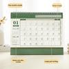 2025 Desk Calendar Monthly Planner Coil Binding Calendar Standing Flip Calendar Note Pads for Home Office Classroom