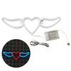 Flying Heart Neon Light Wings Design Kreativ form USB/batteridrevet neonskilt LED-lampe Festdekorasjon