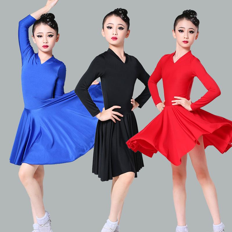 Abbigliamento da ballo per bambina: Set Nero Rumba & Danze da Sala con Gonna Svasata
