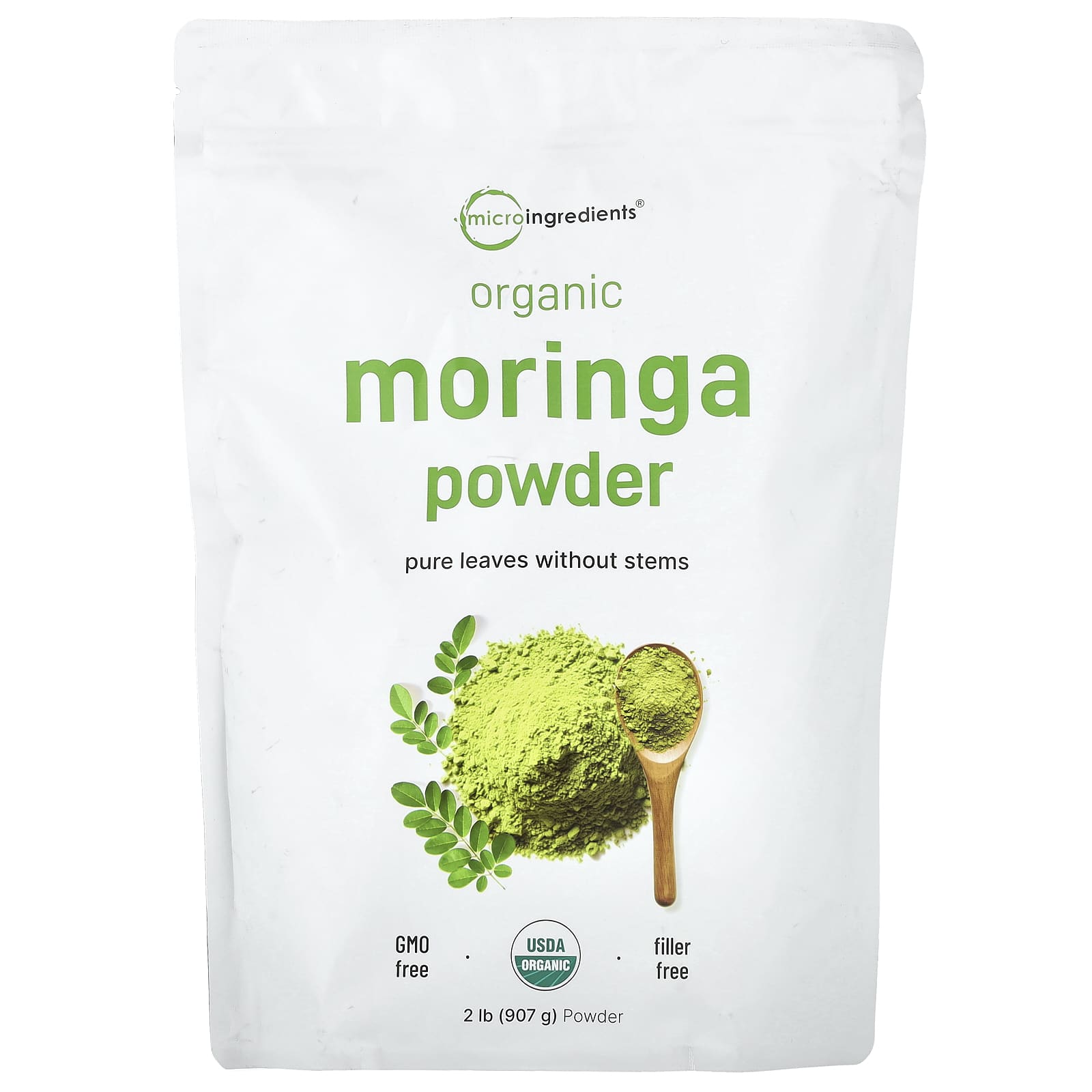

Organic Moringa Leaf Powder, 907G(2Lbs)