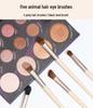 Morandi 12-teiliges Make-up-Pinselset mit weichen Tierhaaren zum Konturieren, für Lidschatten, losen Puder, Rouge und Concealer.