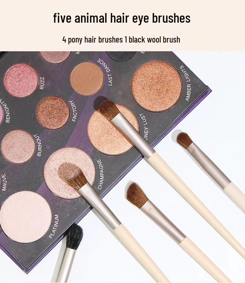 Morandi 12-teiliges Make-up-Pinselset mit weichen Tierhaaren zum Konturieren, für Lidschatten, losen Puder, Rouge und Concealer.