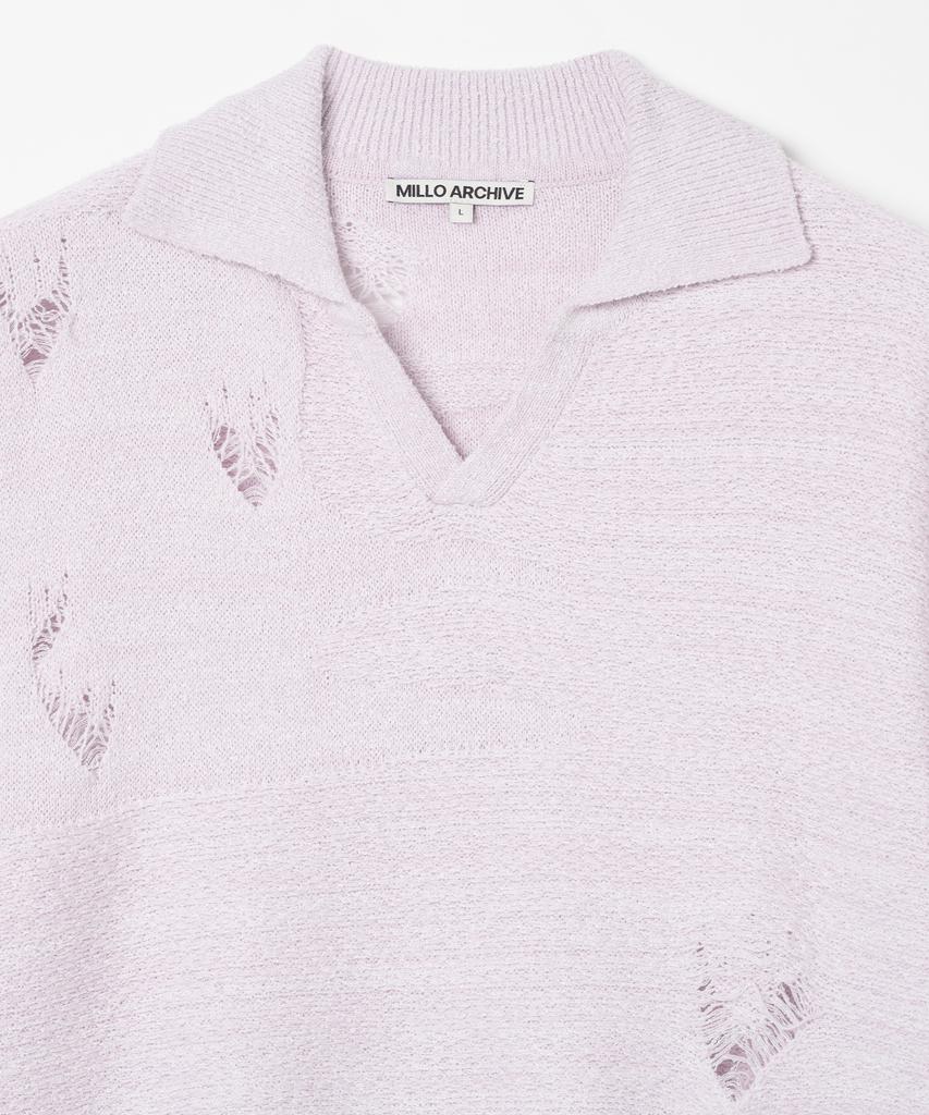 MILLO ARCHIVE Crash Comfort Collar Knit [Lavender]