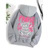 Cool Bear Cartoon Print Women's Fashionable Warm Street Style Personalized Autumn New Style Sweater Women's Fleece Jacket