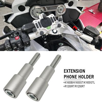 Haste de extensão para motocicleta, suporte de navegação para celular, para bmw k1600gt k1600gtl k1600b r1200rt r1250rt