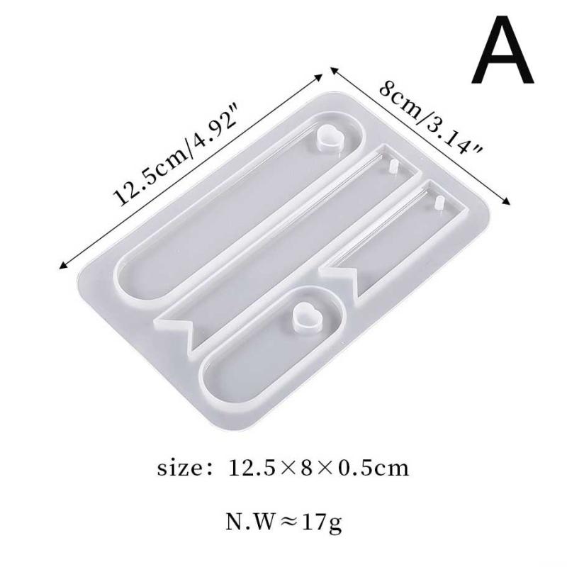 

4/5 полостей закладка силиконовая форма форма для литья эпоксидной смолы для DIY эпоксидной смолы украшение для книги поделки аксессуары