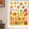 Autumn Deciduous Maple Leaf Window Stickers Thanksgiving Stickers Autumn Party Home Decoration Glass Doors And Windows Stickers Self-Adhesive