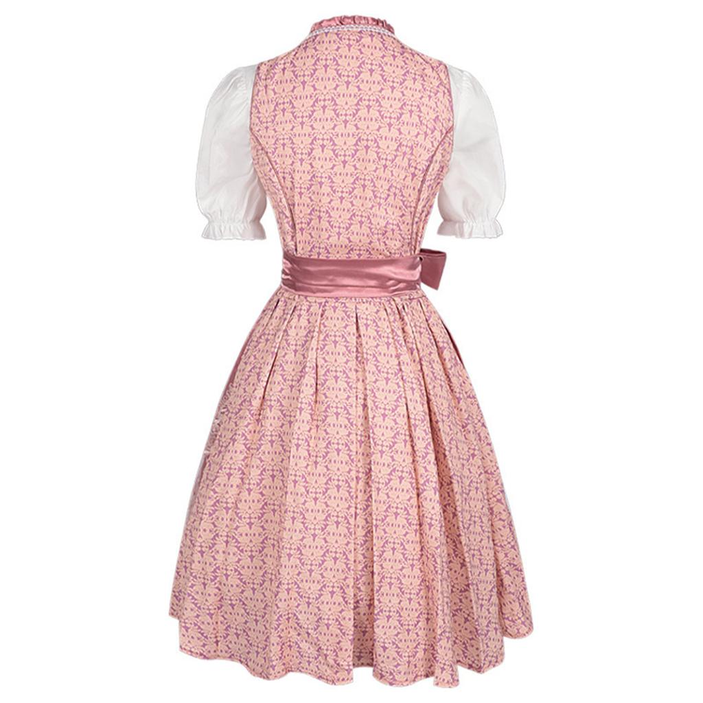 Women's Oktoberfest Dress with Lace and for Performance and Costume Parties
