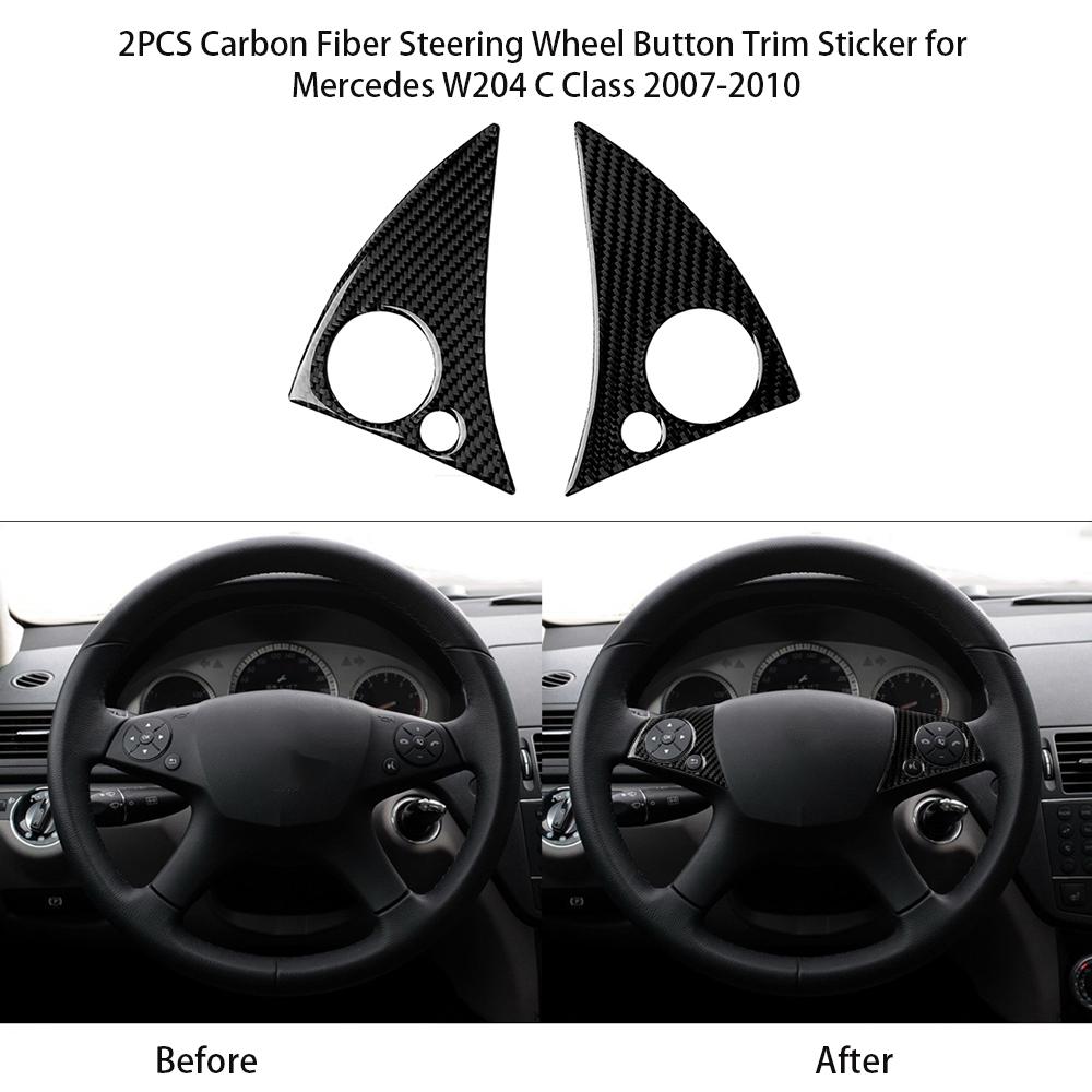 Carbon Fiber Center Console Navigation Panel Trim fit for Mercedes Benz C Class W204 2005-2012 Navigation Panel Cover