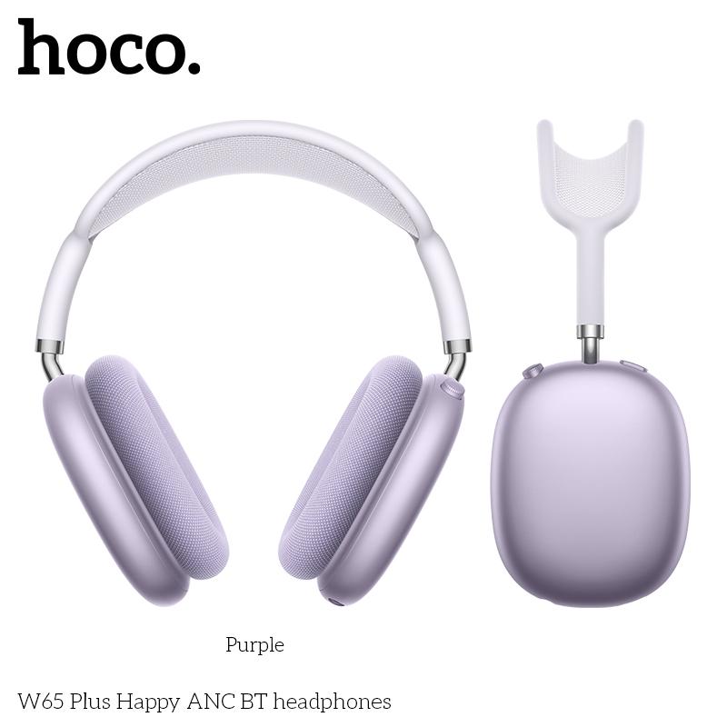 Hoco W65 Plus Kablosuz Kulaklık: Bluetooth 5.4, ANC Gürültü Engelleme, 45 Saat Çalma Süresi, Manyetik Kulaklıklar ve Nefes Alabilen Kafa Bandı