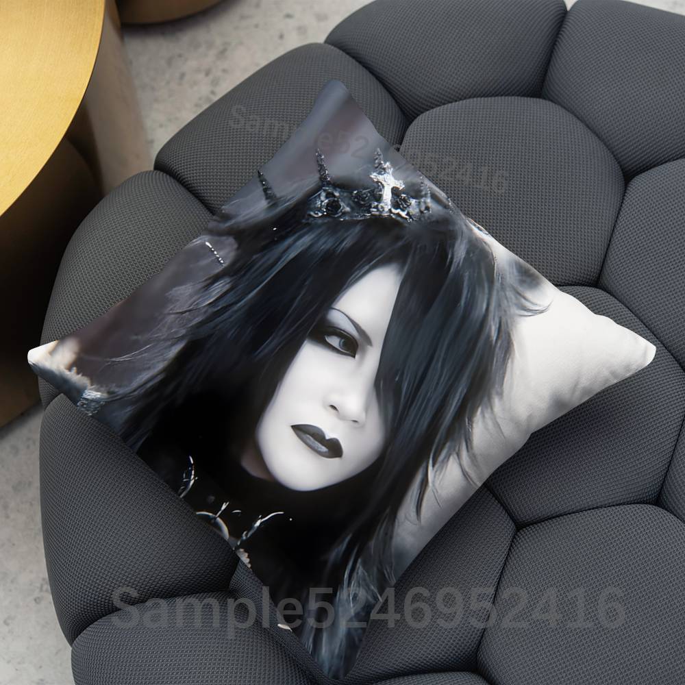 MMalice Mizer Mana Sama Square Cushion Pillow Case Sofa  BedroomLiving Room Backrest Multiple Sizes Washable Covers