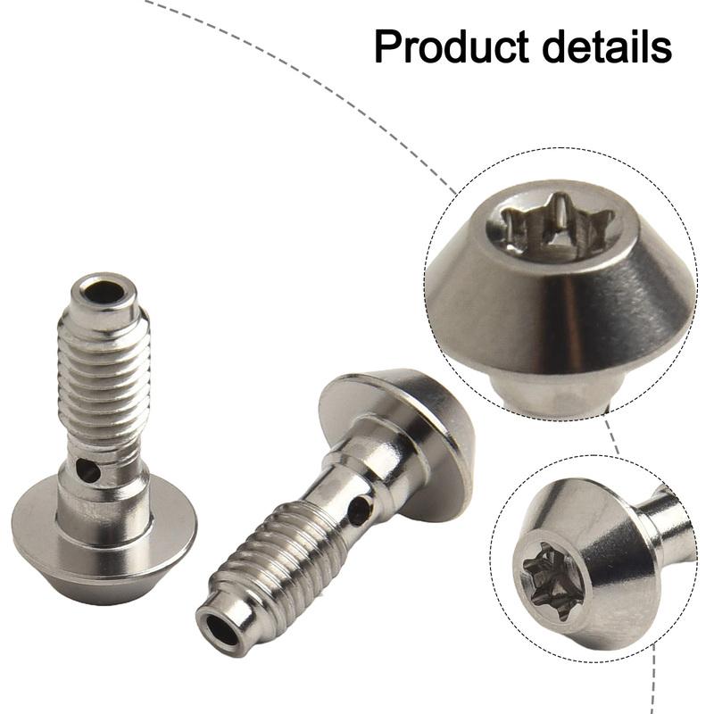 Stainless Steel 2 Pack Bike Brake Line Screws Compatible with For MAGURA Hydraulics Models For MT4/For For MT4E/For MT5