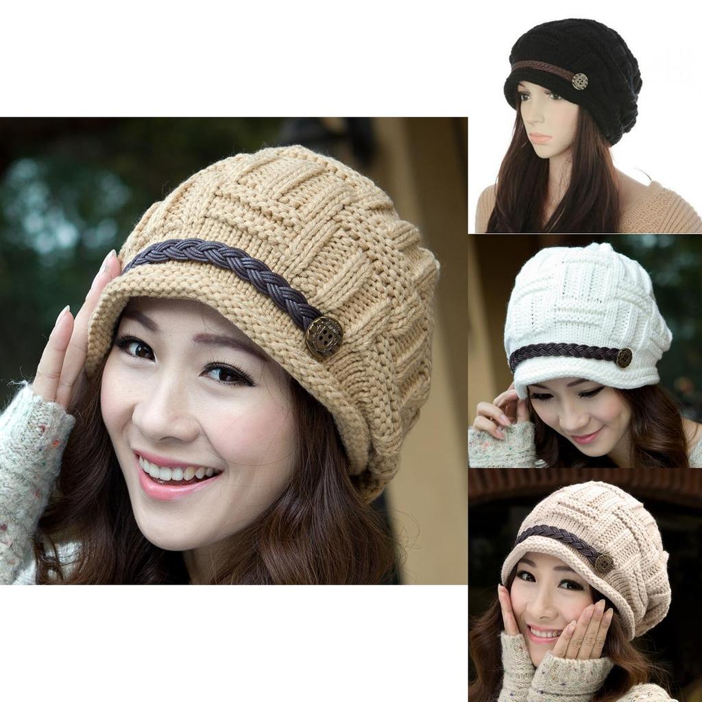Luxurious Feel Fashion Knitting Cap Beanie Warm Casual Women's Hat Crafted From Top-tier Materials