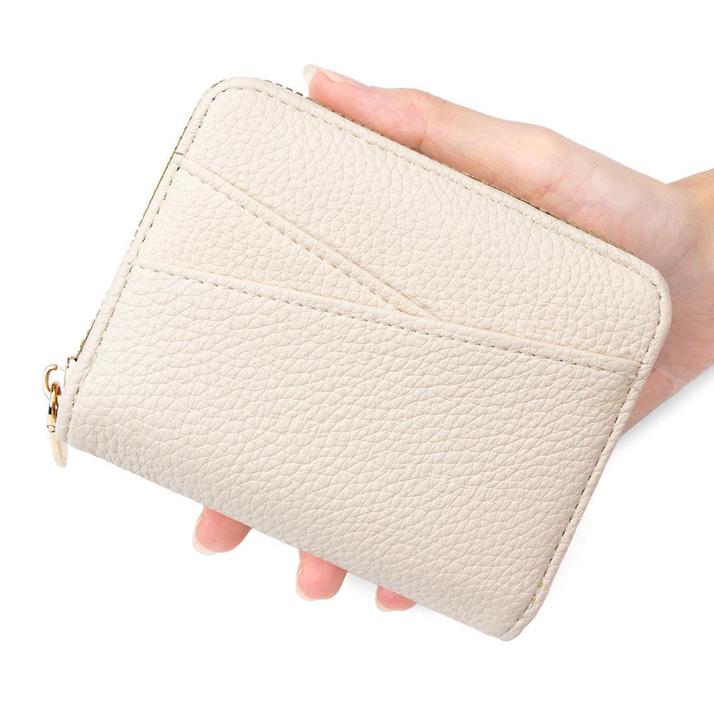 Japanese Accordion Card Holder with Wraparound Zipper - Large Capacity for Cards and Coins