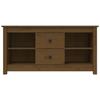 VidaXL Meuble TV Marron miel 103x36,5x52 cm Bois de pin massif 814572